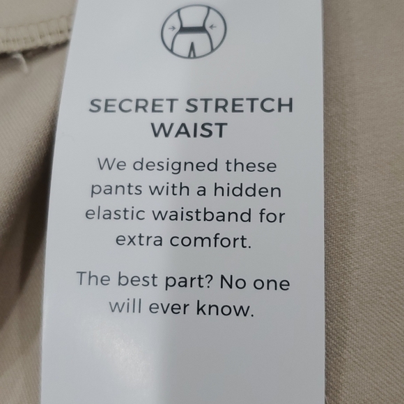 CHICO'S Secret Stretch waist and cropped straight leg pants in a size 10 - Picture 12 of 12